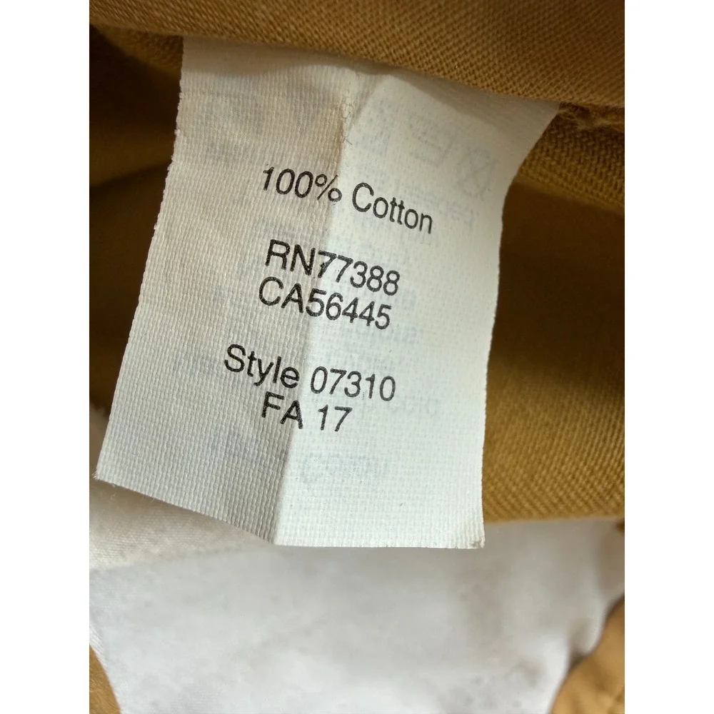 J Crew The Driggs Slim Fit Chino Pants Mens 32x32 Yellow 100% Cotton